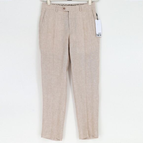 Bar III Other - Bar III Men's Light Tan Linen Summer Casual Slim-Fit Suit Pants Size W30 L30